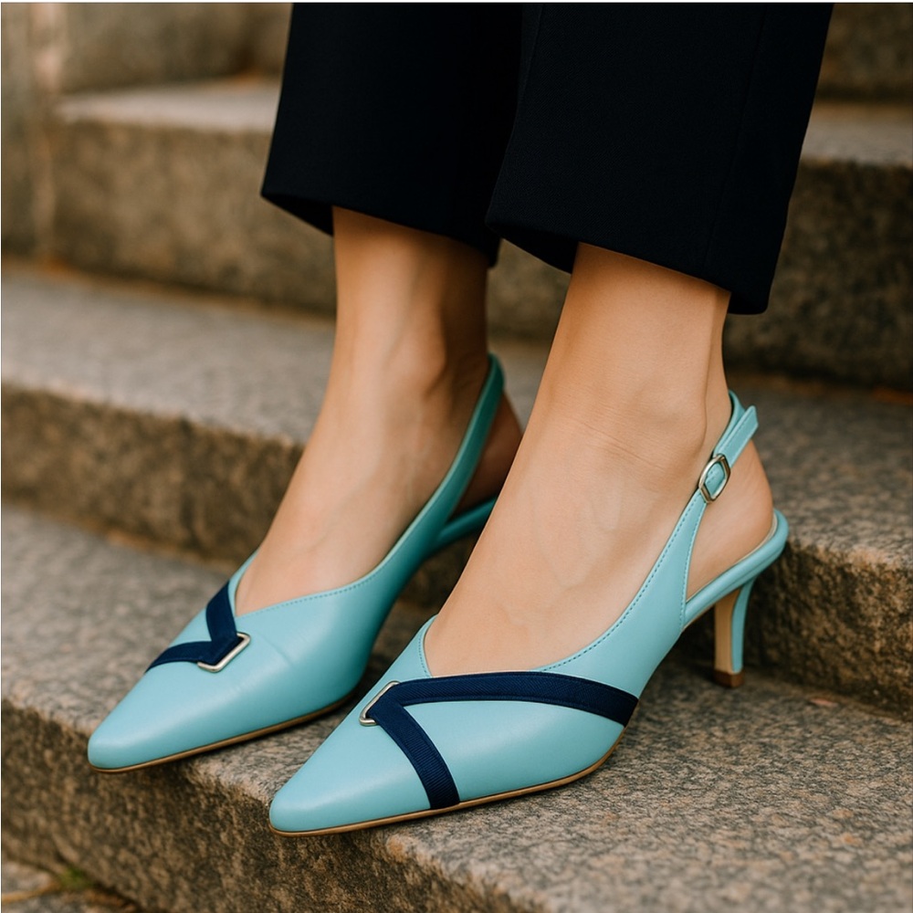 Amalfi Women's Blue Slingback Shoes